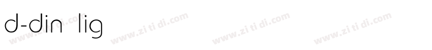 d-din light字体转换